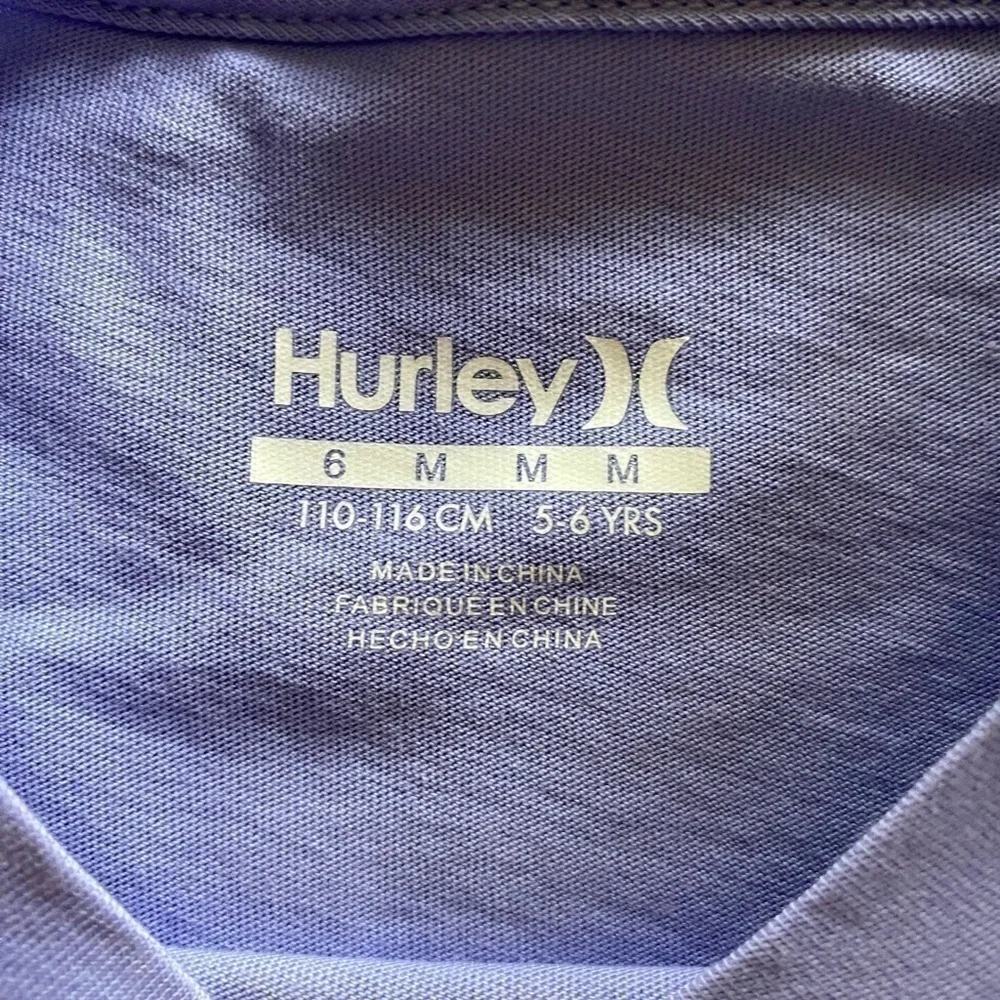 NWT-HURLEY -PURPLE TSHIRT-GIRLS 6